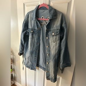 Jean jacket lightly used perfect for fall and spring